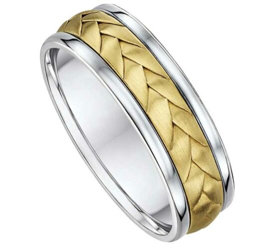 7mm Two Tone Gold Wedding Ring | 786A02G 1808